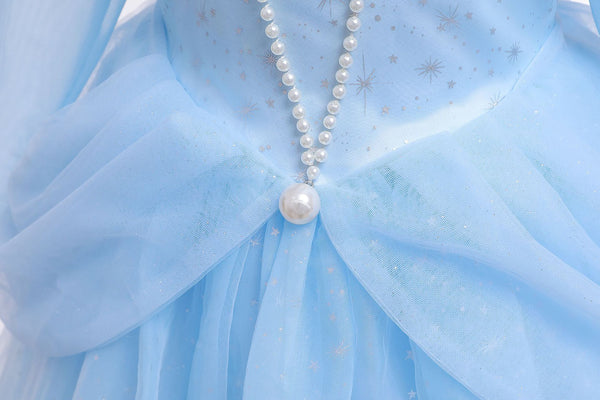 JiaDuo Cinderella  Princess Costume For Girls Halloween Party Dress up